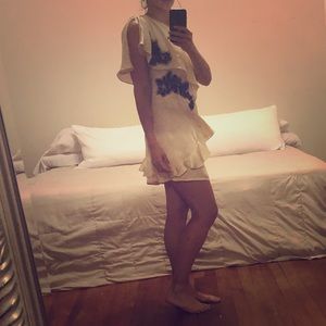 Beaded 20’s Inspired One Shoulder Cocktail Dress